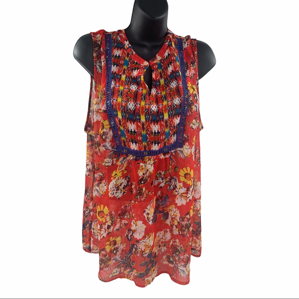 Fig and Flower Anthropologie Sleeveless Top, XL